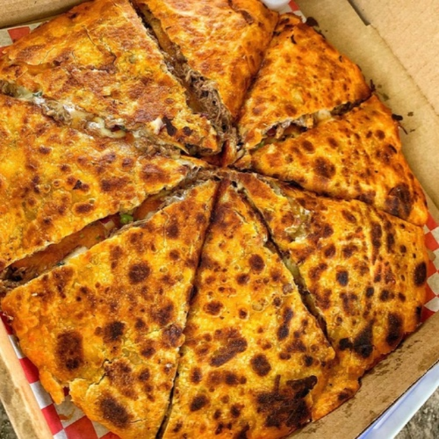 Pizza Birria surf and turf.