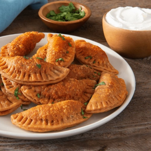 Three Empanadas.